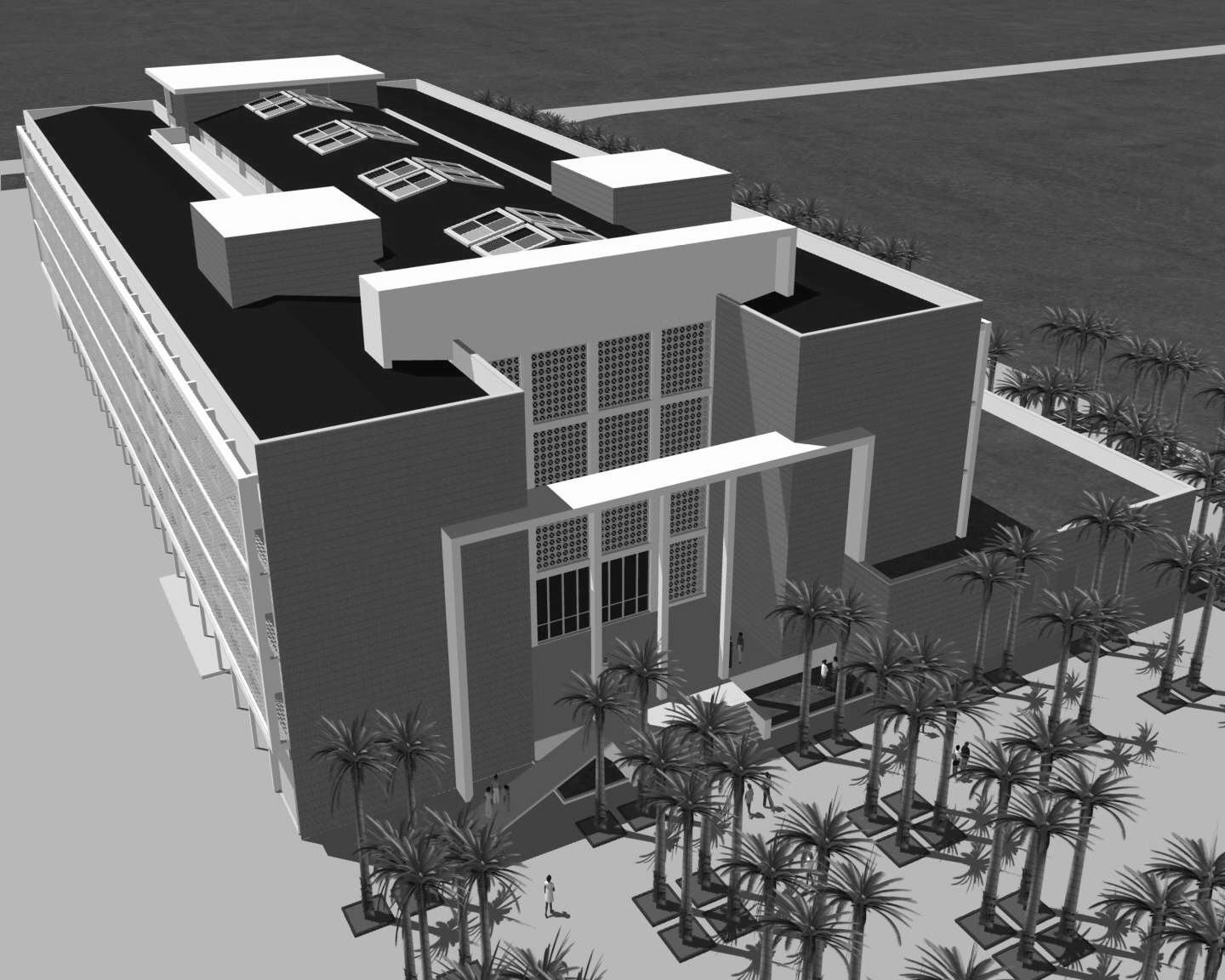 Universidade Católica de Angola: Fachada principal e cobertura